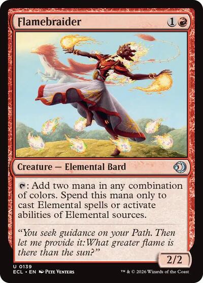 Flamebraider (ECL) #139 Uncommon (Lightly Played) Lorwyn Eclipsed Magic: The Gathering: 2026