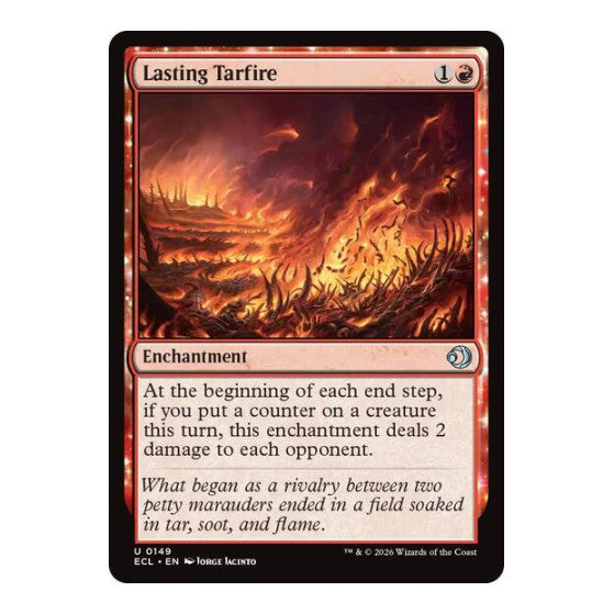 Lasting Tarfire (ECL) #149 Uncommon Lorwyn Eclipsed Magic: The Gathering: 2026