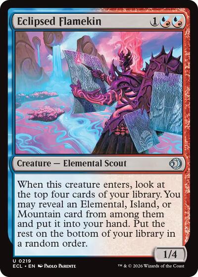 Eclipsed Flamekin (ECL) #219 Uncommon (Lightly Played) Lorwyn Eclipsed Magic: The Gathering: 2026