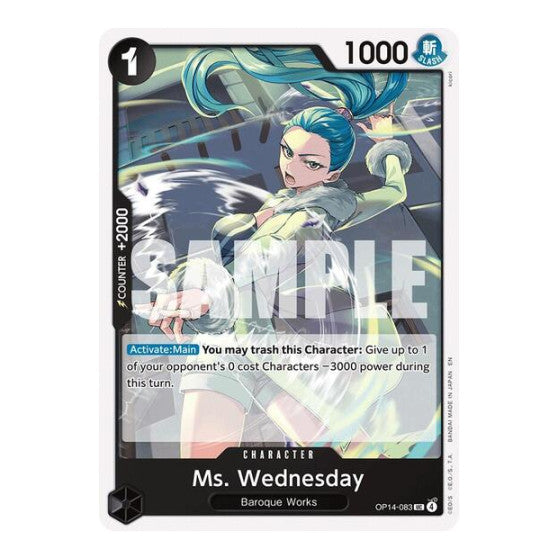 Ms. Wednesday (OP14) #OP14-083 Uncommon (Damaged) The Azure Sea's Seven One Piece Card Game: 2026