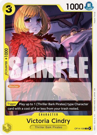 Victoria Cindry (OP14) #OP14-109 Common (Near Mint) The Azure Sea's Seven One Piece Card Game: 2026