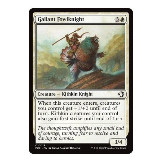 Gallant Fowlknight (ECL) #17 Common Lorwyn Eclipsed Magic: The Gathering: 2026