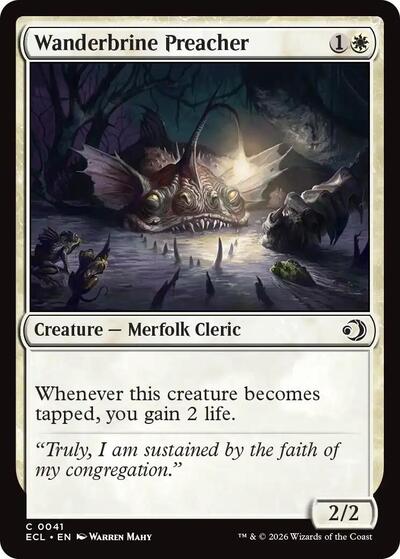 2026 Magic: Lorwyn Eclipsed (ECL) - Wanderbrine Preacher (#41, Common) (Lightly Played)