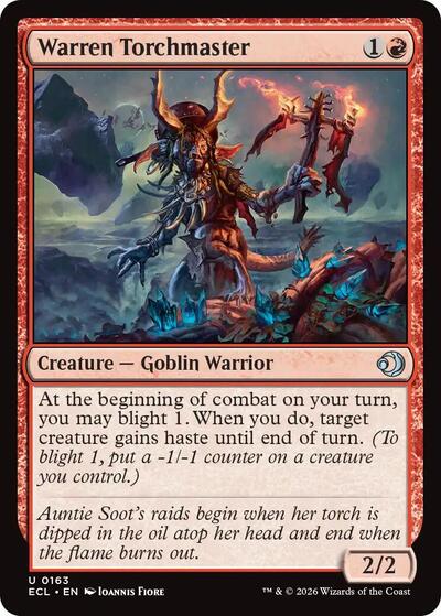 Warren Torchmaster (ECL) #163 Uncommon Lorwyn Eclipsed Magic: The Gathering: 2026