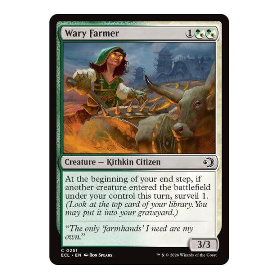 Wary Farmer (ECL) #251 Common Lorwyn Eclipsed Magic: The Gathering: 2026