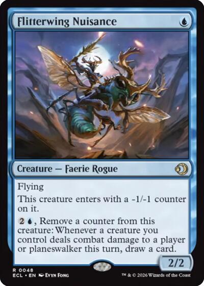 Flitterwing Nuisance (ECL) #48 Rare Lorwyn Eclipsed Magic: The Gathering: 2026