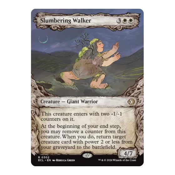Slumbering Walker (Showcase) (ECL) #302 Rare (Lightly Played) Lorwyn Eclipsed Magic: The Gathering: 2026
