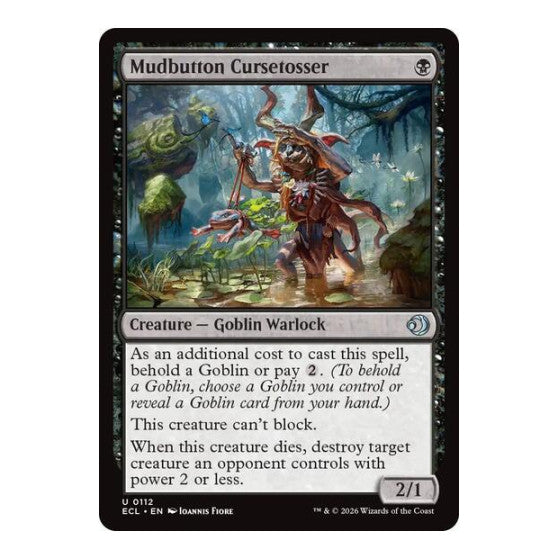 Mudbutton Cursetosser (ECL) #112 Uncommon Lorwyn Eclipsed Magic: The Gathering: 2026