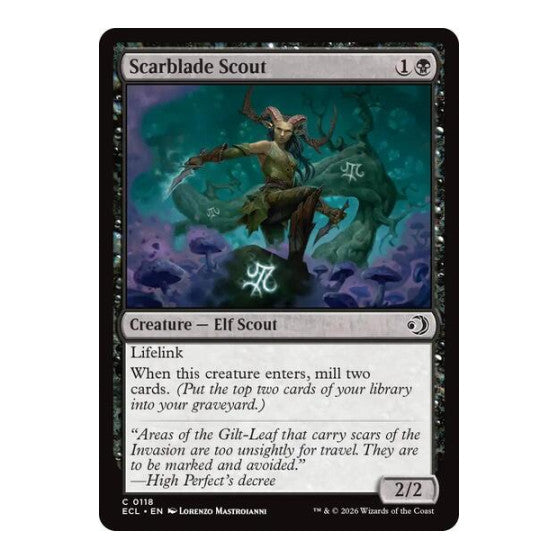 Scarblade Scout (ECL) #118 Common Lorwyn Eclipsed Magic: The Gathering: 2026