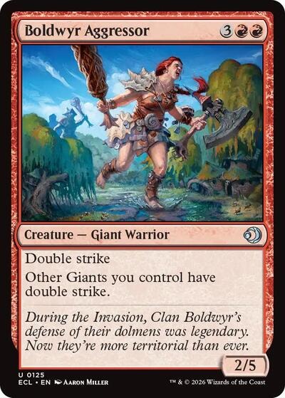 Boldwyr Aggressor (ECL) #125 Uncommon Lorwyn Eclipsed Magic: The Gathering: 2026