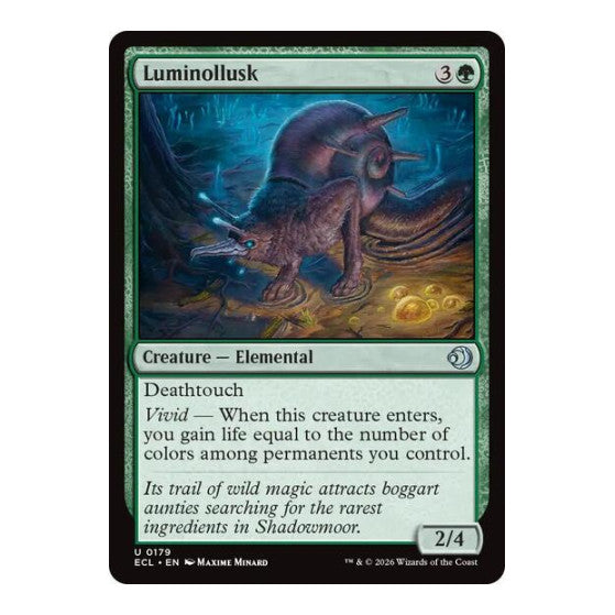 Luminollusk (ECL) #179 Uncommon Lorwyn Eclipsed Magic: The Gathering: 2026