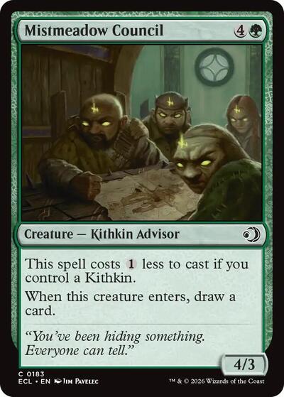 Mistmeadow Council (ECL) #183 Common (Lightly Played) Lorwyn Eclipsed Magic: The Gathering: 2026