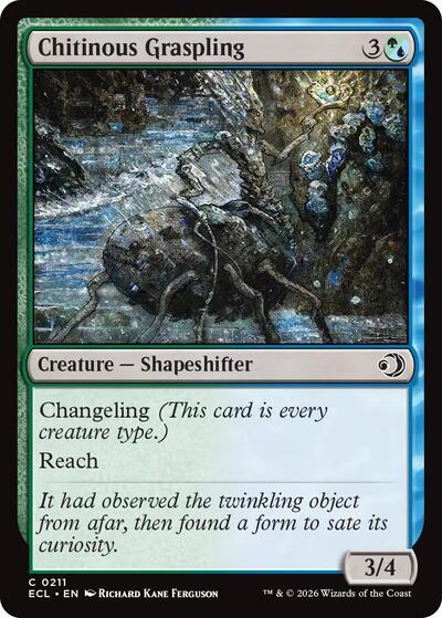 2026 Magic: Lorwyn Eclipsed (ECL) - Chitinous Graspling (#211, Common) (Lightly Played)