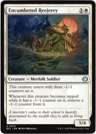 Encumbered Reejerey (ECL) #14 Uncommon Lorwyn Eclipsed Magic: The Gathering: 2026