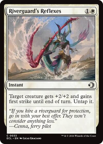 2026 Magic: Lorwyn Eclipsed (ECL) - Riverguards Reflexes (#33, Common) (Lightly Played)