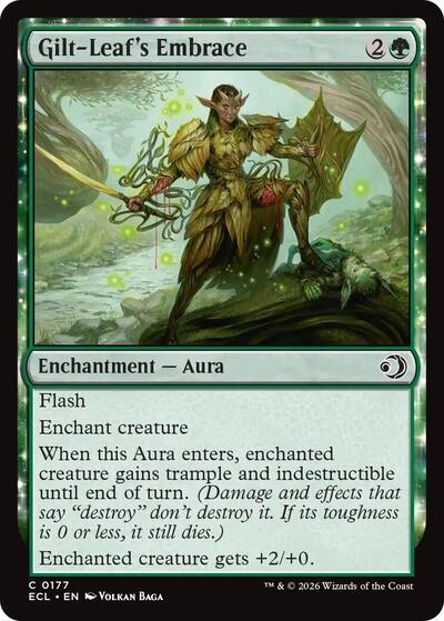 2026 Magic: Lorwyn Eclipsed (ECL) - Gilt Leafs Embrace (#177, Common) (Lightly Played)