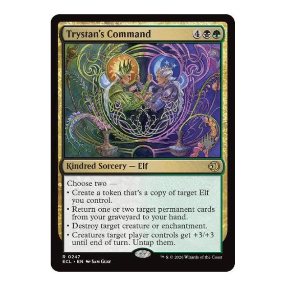 Trystan's Command (PPECL) #247 Rare (Lightly Played) Promo Pack: Lorwyn Eclipsed Magic: The Gathering: 2026