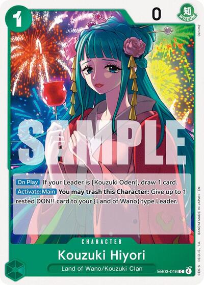 Kouzuki Hiyori (EB-03) #EB03-016 Common (Near Mint) Extra Booster: One Piece Heroines Edition One Piece Card Game: 2026