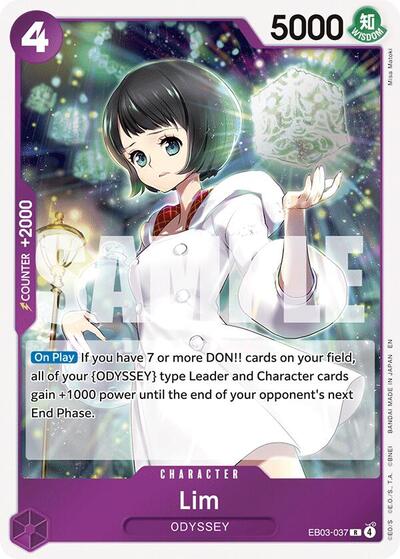 Lim (EB-03) #EB03-037 Rare (Foil Near Mint) Extra Booster: One Piece Heroines Edition One Piece Card Game: 2026