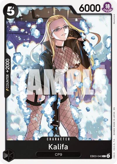 Kalifa (EB-03) #EB03-040 Common (Near Mint) Extra Booster: One Piece Heroines Edition One Piece Card Game: 2026