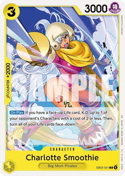 Charlotte Smoothie (EB-03) #EB03-051 Common (Near Mint) Extra Booster: One Piece Heroines Edition One Piece Card Game: 2026