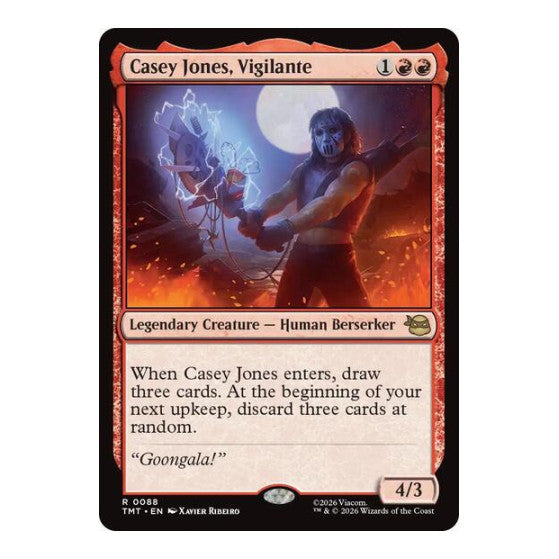Casey Jones, Vigilante (TMT) #88 Rare (Lightly Played) Teenage Mutant Ninja Turtles Magic: The Gathering: 2026