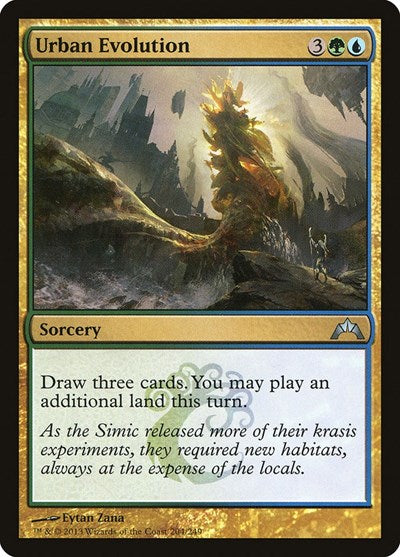 Urban Evolution (GTC) #204 Uncommon (Damaged) Gatecrash Magic: The Gathering: 2013