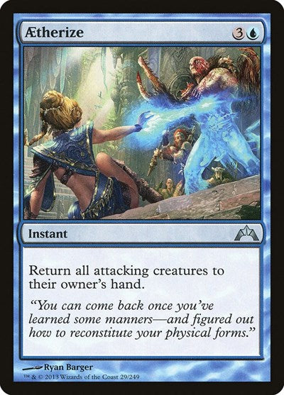Aetherize (GTC) #29 Uncommon (Moderately Played) Gatecrash Magic: The Gathering: 2013