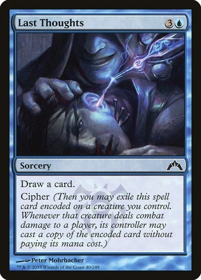 Last Thoughts (GTC) #40 Common Gatecrash Magic: The Gathering: 2013