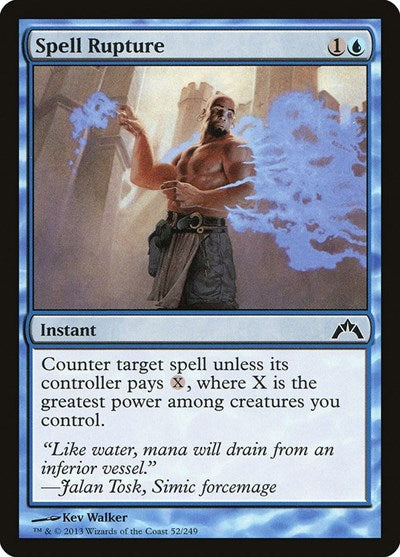 Spell Rupture (GTC) #52 Common (Lightly Played) Gatecrash Magic: The Gathering: 2013