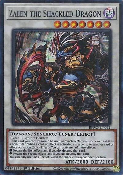 Zalen the Shackled Dragon (BPRO) #BPRO-EN042 Super Rare (1st Edition Near Mint) Burst Protocol YuGiOh: 2026