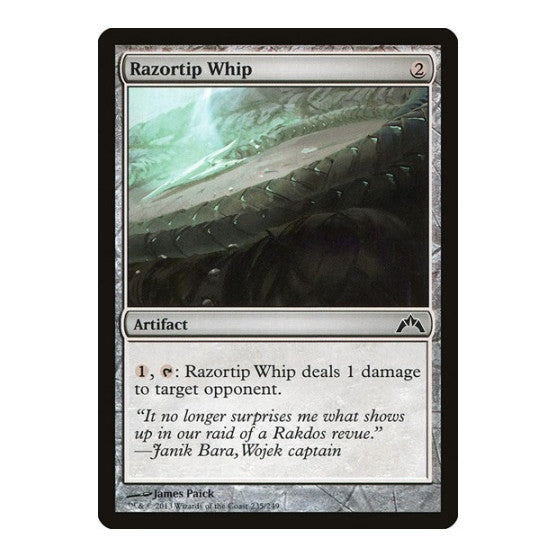 Razortip Whip (GTC) #235 Common (Lightly Played) Gatecrash Magic: The Gathering: 2013