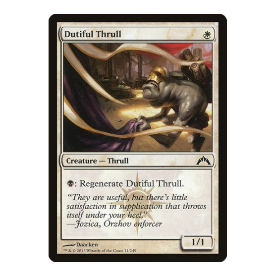 Dutiful Thrull (GTC) #11 Common (Lightly Played) Gatecrash Magic: The Gathering: 2013