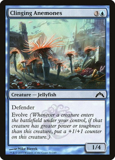 2013 Magic: Gatecrash (GTC) - Clinging Anemones (#31, Common) (Lightly Played)