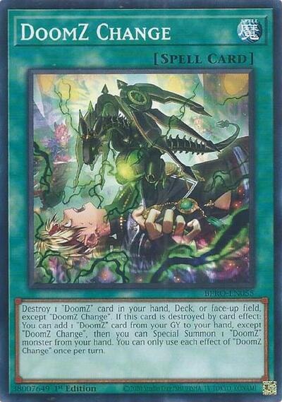 DoomZ Change (BPRO) #BPRO-EN055 Common (1st Edition Near Mint) Burst Protocol YuGiOh: 2026