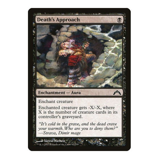Deaths Approach (GTC) #62 Common (Lightly Played) Gatecrash Magic: The Gathering: 2013