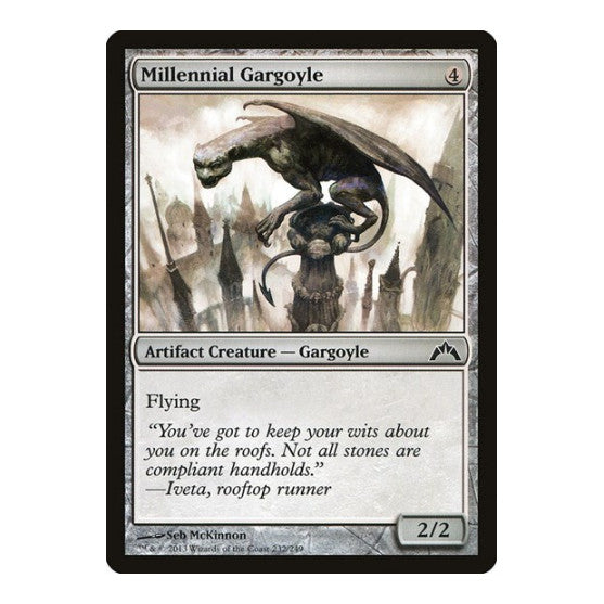 Millennial Gargoyle (GTC) #232 Common (Lightly Played) Gatecrash Magic: The Gathering: 2013