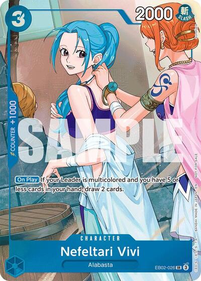 Nefeltari Vivi - EB02-026 (EB-03) #EB02-026 Super Rare (Foil Near Mint) Extra Booster: One Piece Heroines Edition One Piece Card Game: 2026