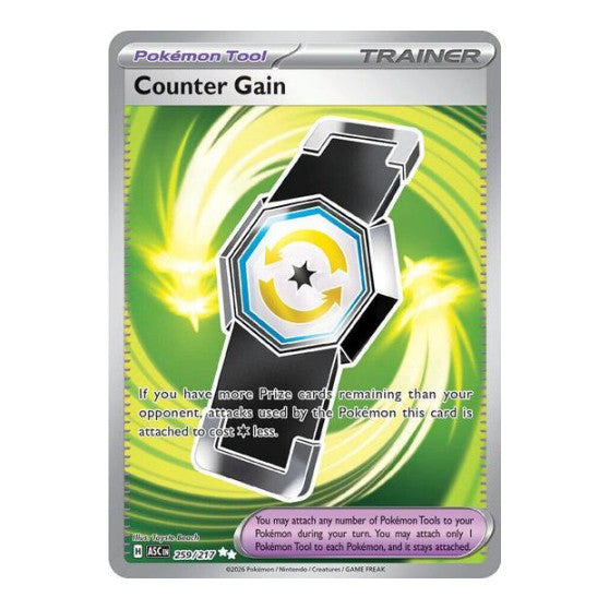 Counter Gain - 259/217 (ASC) #259/217 Ultra Rare (Holofoil Near Mint) ME: Ascended Heroes Pokemon: 2026