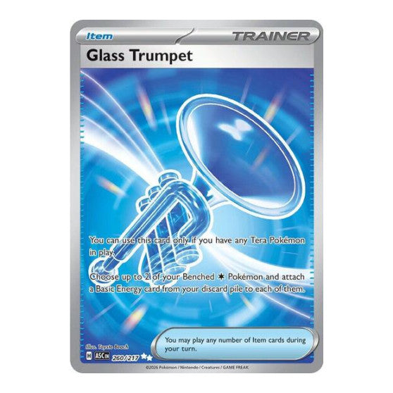 Glass Trumpet - 260/217 (ASC) #260/217 Ultra Rare (Holofoil Near Mint) ME: Ascended Heroes Pokemon: 2026