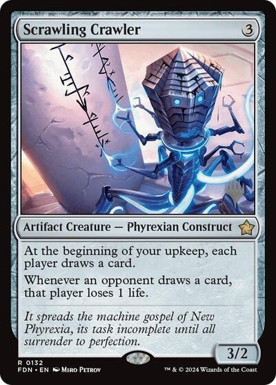 Scrawling Crawler (PPECL) #132 Rare (Foil Near Mint) Promo Pack: Lorwyn Eclipsed Magic: The Gathering: 2026