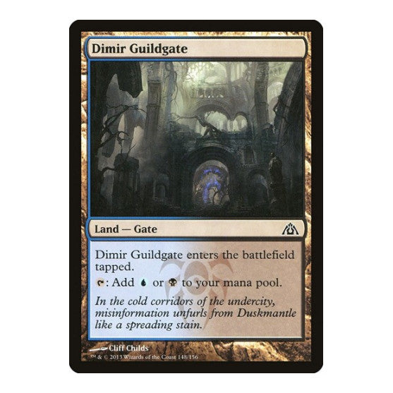 Dimir Guildgate (DGM) #148 Common (Lightly Played) Dragon's Maze Magic: The Gathering: 2013