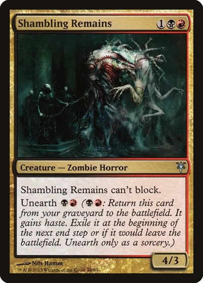 Shambling Remains (DDK) #48 Uncommon (Near Mint) Duel Decks: Sorin vs. Tibalt Magic: The Gathering: 2013