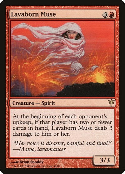 Lavaborn Muse (DDK) #50 Rare (Near Mint) Duel Decks: Sorin vs. Tibalt Magic: The Gathering: 2013