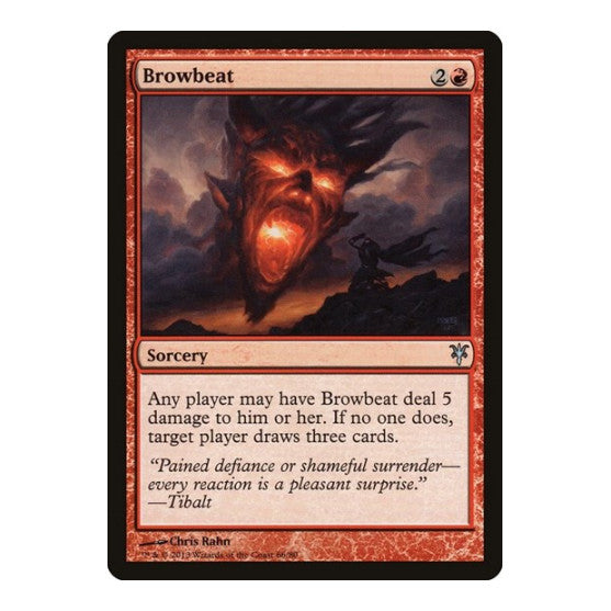 Browbeat (DDK) #66 Uncommon (Lightly Played) Duel Decks: Sorin vs. Tibalt Magic: The Gathering: 2013