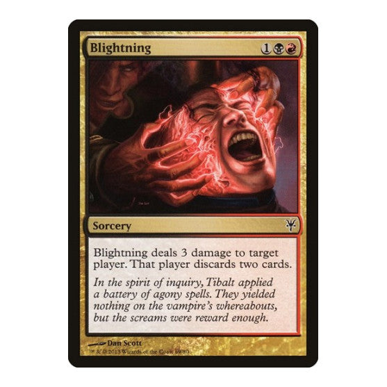 Blightning (DDK) #69 Common (Lightly Played) Duel Decks: Sorin vs. Tibalt Magic: The Gathering: 2013