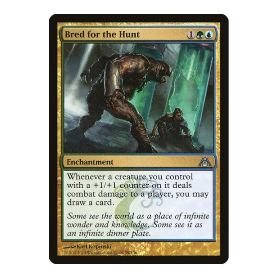 Bred for the Hunt (DGM) #59 Uncommon (Lightly Played) Dragon's Maze Magic: The Gathering: 2013