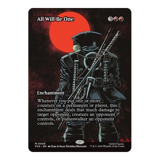 All Will Be One (Borderless) (PZA) #8 Mythic Rare (Near Mint) Teenage Mutant Ninja Turtles Source Material Magic: The Gathering: 2026
