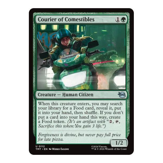 Courier of Comestibles (TMT) #112 Uncommon Teenage Mutant Ninja Turtles Magic: The Gathering: 2026