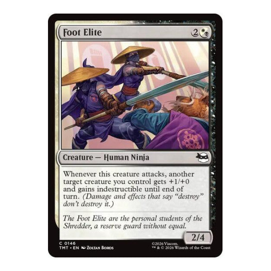 Foot Elite (TMT) #146 Common Teenage Mutant Ninja Turtles Magic: The Gathering: 2026